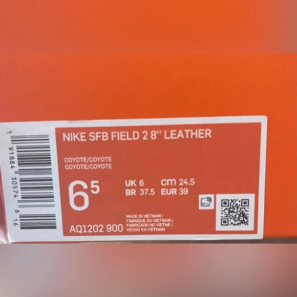 NIB NIKE MENS SFB FIELD 2 8” TACTICAL BOOT SIZE: 6.5 COLOR: COYOTE (women’s 8.5) - Picture 6 of 11